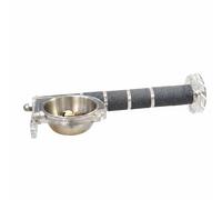 Whtkoph Mangeoire pour Oiseaux Bol Cage Support Alimentaire Perchoir Texturé Naturel des Griffes Installation Facile Adaptée aux Oiseaux Exotiques Cage Domestique, Boîte Repas Solo