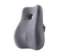 Whtkoph Mémoire Mousse Coussin Lombaire Oreiller de Dos Compact pour Siège Bureautique Chaise Voiture Forme Corporelle Polyester Soutien Lombaire Adapté Dépla, Gris