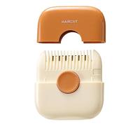Whtkoph Mini Tondeuse à Cheveux Rasoir à Peigne Ciseaux D'Éclaircissement Remplaçable Découpe Précise Utilitaire Manche Antidérapant Adaptée pour Coupe D, orange
