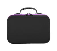 Whtkoph Nail Polish Étui Transport Huiles Essentielles Sac Multifonction Coque Rigide Poignée Zippée En PVC Adapté Aux Professionnels Déplacement Organisation, Violet