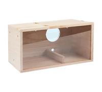 Whtkoph Nichoir en Bois à Peindre Soi-même, Multi-usages, pour Perruches, pour Forêts, Intérieur, Extérieur, Arbres, Cour, Ouverture à Droite