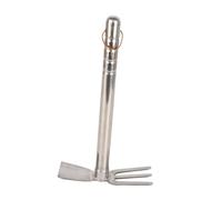 Whtkoph Outil de Jardin Manuel en Acier Inoxydable 15.1 -Colle -Long -Term Outil de Construction pour La Transplantation, Houe et Râteau