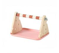 Whtkoph Perchoir Dresseur de Perroquet Support de Grooming Surface Plateau Détachable Structure Stable Bois Naturel Convient pour Cockatiel Formation Maison, M, Fromage