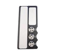 Whtkoph Planche Multifaces Aluminium Planche Métal Grattoir Planche Ponceuse Surface Double pour Dégrossir et Finir Résine Décorative Stable Adaptée à, Noir
