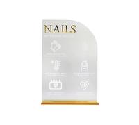 Whtkoph Planche Présentoir pour Ongles Faux Ongles Présentoir à Ongles Acrylique Support de Présentation Conseil de Manucure Fonction Polyvalente Adaptée pour, Style un