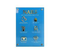 Whtkoph Planche Présentoir pour Ongles Faux Ongles Présentoir à Ongles Acrylique Support de Présentation Conseil de Manucure Fonction Polyvalente Adaptée pour, Style f