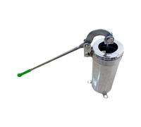 Whtkoph Pompe de Puits Manuelle, Pompe de Puits Profond, Consommation d'eau Triangulaire en Acier Inoxydable, Base Soudée, Aspiration à Manivelle pour Abr