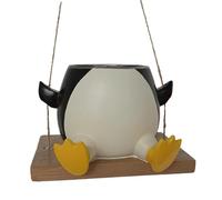 Whtkoph Pot de Fleurs Pingouin à Balançoire, Pot de Fleurs Animal à Balançoire