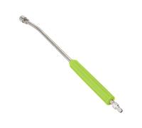 Whtkoph Rallonge de Nettoyage Haute Pression Tige Barre Manche Perche en Tube Acier et Poignée Striée pour Bonne Prise Double Raccord Rapide 1/4 Pouce Adaptée, Vert, 55 Cm