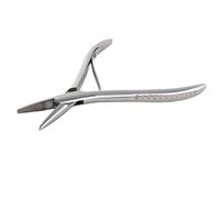 Whtkoph Remover Pince Micro Anneaux Extension Cheveu Outil Démontage Acier Inoxydable Poignée Confortable Adaptée Aux Stylistes Salons Utilisation à D, Forme plate
