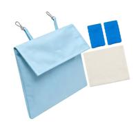Whtkoph Sac Suspendu pour Animaux de Compagnie, Réutilisable et Respirant, pour L'été, Idéal pour Les Rongeurs et Les Petits Animaux, Bleu avec 2 Boîtes