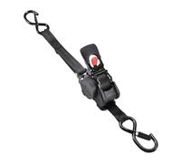 Whtkoph Sangle D'arrimage Rétractable à Cliquet pour Véhicules, Sangle Télescopique avec Mécanisme Automatique, Convient pour, Noir
