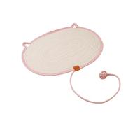 Whtkoph Tapis de Grattage pour Chats Tapis pour Griffes Tapis de Sol Planche de Grattage Matériau Lavable Résistant Adapté Aux Chats D'Intérieur Protection FA, Rose S