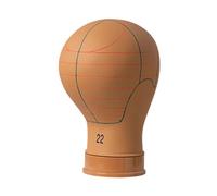 Whtkoph Tête de Perruque Bloc Mannequin Porte-support Affichage Marquage Lignes Guide Facile Épingler Dépôt Adaptée Apprentissage Coiffure Salon Maison, M