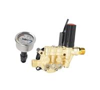 Whtkoph Tête de Pompe Auto pour Nettoyeur Haute Pression Accessoire de Remplacement avec Manomètre en Alliage Robuste et Fiable Approprié pour Le Lav, Style B