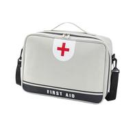 Whtkoph Trousse de Premiers Secours Sac Vide Multifonctionnel Organiseur D'Accessoires Médicaux Bandoulière Réglable Tissu Oxford Robuste Adaptée à La Maison, Gris