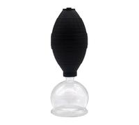 Whtkoph Ventouse à Vide Massage En Verre Cupping pour Massages Spécifiques Yeux Dos Bras Réutilisable PVC Compatible avec Femmes Hommes Soins Quo, Hauteur 14,6 cm