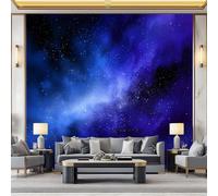 WHUOEUCO Papier Peint Panoramique 3D Fantaisie Corps Célestes Galaxies 350x256 cm Papier Peint Intissé Tapisserie Poster Mural pour Salon Chambre Bureau Décoration Murale