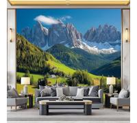 WHUOEUCO Papier Peint Panoramique 3D Paysage D'Alpage 500x280 cm Papier Peint Mural Poster Intissé, pour Chambre Salon Restaurant Personnalisé Décoration Murale