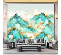 WHUOEUCO Papier Peint Panoramique 3D Peinture Paysage Chinoise 400x280 cm Papier Peint Mural Poster Intissé, pour Chambre Salon Restaurant Personnalisé Décoration Murale