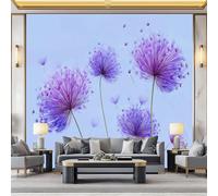 WHUOEUCO Papier Peint Panoramique 3D Thème Romantique Pissenlits 250x175 cm Papier Peint Intissé Tapisserie Poster Mural pour Salon Chambre Bureau Décoration Murale