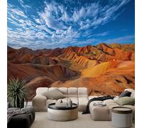 WHUOEUCO Papier Peint Panoramique Désert paysage céleste 300x210 cm Moderne Papier Peint intissé pour Chambre Salon Chambre D'enfants Personnalisé Décoration Murale