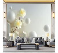 WHUOEUCO Papier Peint Panoramique Géométrie Espace Sphère 350x256 cm Moderne Papier Peint intissé pour Chambre Salon Chambre D'enfants Personnalisé Décoration Murale