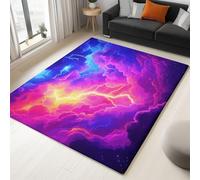 WHUOEUCO Tapis Salon Chambre 180x240cm Éclairs Nuageux À Gradient Doux Antidérapant Tapis Intérieur, Lavable en Machine, pour Chambre Adulte Salle à Manger Cuisine Bureau
