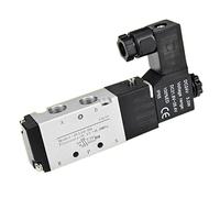 WHVAVFQI Électrovanne d'air 4V110-06 1/8quot; Vanne pneumatique 5/2 Voies 5 Ports 2 Positions DC 12V 24V AC 220V 110V, Bobine de vanne d'inversion 1 pièces(4V110-06 LED Coil,AC 110V)