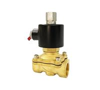 WHVAVFQI Électrovanne électrique 1/4quot; 3/8quot; 1/2quot; 3/4quot; 1quot; Pneumatique normalement Ouvert DN8/10/15/20/25/50, for Eau, Huile et Air 12V/24V/220V/110V, 1 pièce(AC110V,DN25)