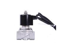 WHVAVFQI Électrovanne en Acier Inoxydable Basse Pression normalement fermée 24v DN32 1-1/4 Pouces for Fontaine Musicale(NPT-110VAC,2A-32B NBR)