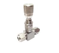 WHVAVFQI Vanne à Aiguille en Acier Inoxydable 304, contrôle du débit de Compression, Micro échelle, 1/8 "1/4" 3/8 "1/2" 3 4 6 8 10 12mm(10mm)