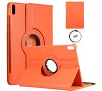 WHWOLF Tablette Coque Convient pour Huawei MatePad 10.4" Coque Housse (2020) Étui de Protection, avec Support 360° Rotation Pivotant Multi-Angle Antichoc Étui de Protection, Orange