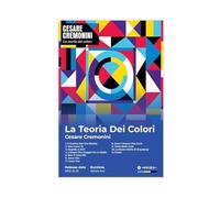 WHWRHQ Cesare Cremonini Affiche d'art pour album de musique La Teoria Dei Colori Couverture de la liste des suivies Cadeau sympa Chanteur Décoration de chambre à coucher Décoration de chambre à