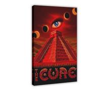 WHWRHQ Exclusive Art Poster sur toile avec portrait vintage classique du groupe de rock The Cure - Décoration murale pour salon, chambre à coucher - 30 x 45 cm