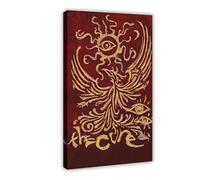 WHWRHQ Exclusive Art Poster vintage classique avec inscription « The Cure » sur toile pour décoration de chambre à coucher, bureau, chambre, cadeau (60 x 90 cm)