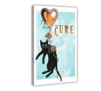 WHWRHQ Exclusive Art Poster vintage classique du groupe de rock The Cure 6 sur toile pour décoration murale de salon, chambre à coucher 40 x 60 cm