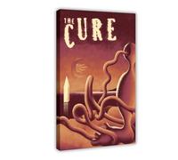 WHWRHQ Exclusive Art Poster vintage sur toile avec inscription « The Cure » - Pour chambre à coucher, bureau, chambre - Cadeau - 30 x 45 cm