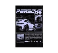 WHWRHQ Poster sur toile Super Porsche Car 911 GT3 RS - Décoration murale emblématique pour chambre d'hommes et de garçons - Cadeau idéal pour la chambre à coucher, le bureau, la chambre - 60 x 90 cm