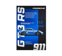 WHWRHQ Poster sur toile Super Porsche Car 911 GT3 RS - Décoration murale emblématique pour chambre d'hommes et garçons - 40 x 60 cm