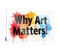 Why Art Matters! Boho Cool Décoration murale - Idées de décoration murale à suspendre (20 x 30 cm)