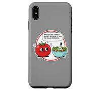 Why Did The Tomato Blush Saw Salade Dressing Funny Dad Joke Coque pour iPhone XS Max
