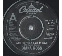 WHY DO FOOLS FALL IN LOVE 7" (45) UK CAPITOL 1981 B/W THINK I'M IN LOVE (CL226) PIC SLEEVE