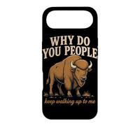 Why Do You People Keep Walking Up to Me Bison Randonnée Nature Coque pour iPhone Air