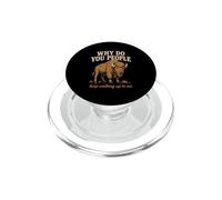 Why Do You People Keep Walking Up to Me Bison Randonnée Nature PopSockets PopGrip pour MagSafe