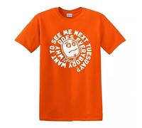 WHY Does Everybody Want to See ME Next Tuesday | Homme | T-shirt drôle | Top Tee, T-shirt marron imprimé blanc, L