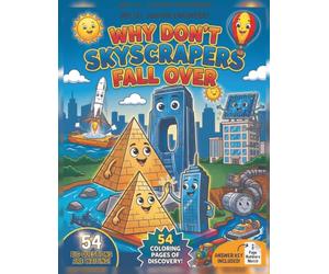 Why Don't Skyscrapers Fall Over?: A STEM How Things Work Coloring Book 50+ Engineering Wonders, Mega Bridges, Rockets, Tunnels, and Cool Machines