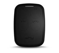 WHY EVO NOA Black Licorice Radio Commande Multifréquence de 280 à 868 MHz Ouvre-porte Rolling Code fixe auto-apprentissage 4 en 1 Télécommande Garage Portail programmable Ergonomique Longue Portée