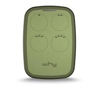 WHY EVO NOA Olive Green Radio Commande Multifréquence de 280 à 868 MHz Ouvre-porte Rolling Code fixe auto-apprentissage 4 en 1 Télécommande Garage Portail programmable Ergonomique Longue Portée
