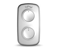 WHY EVO - Télécommande à 4 boutons universelle WHY EVO NOA MINI Gris Pure - Réf : 4791047 - Multi-marques - 433/868 MHz - Code Fixe & Rolling Code + 1 Goodies DOMOBIP
